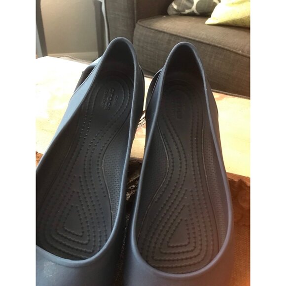 Womens Laura Crocs Navy Blue size 8 - Picture 7 of 9
